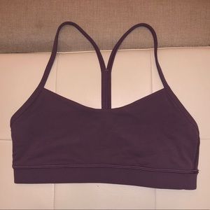 lululemon purple flow y bra